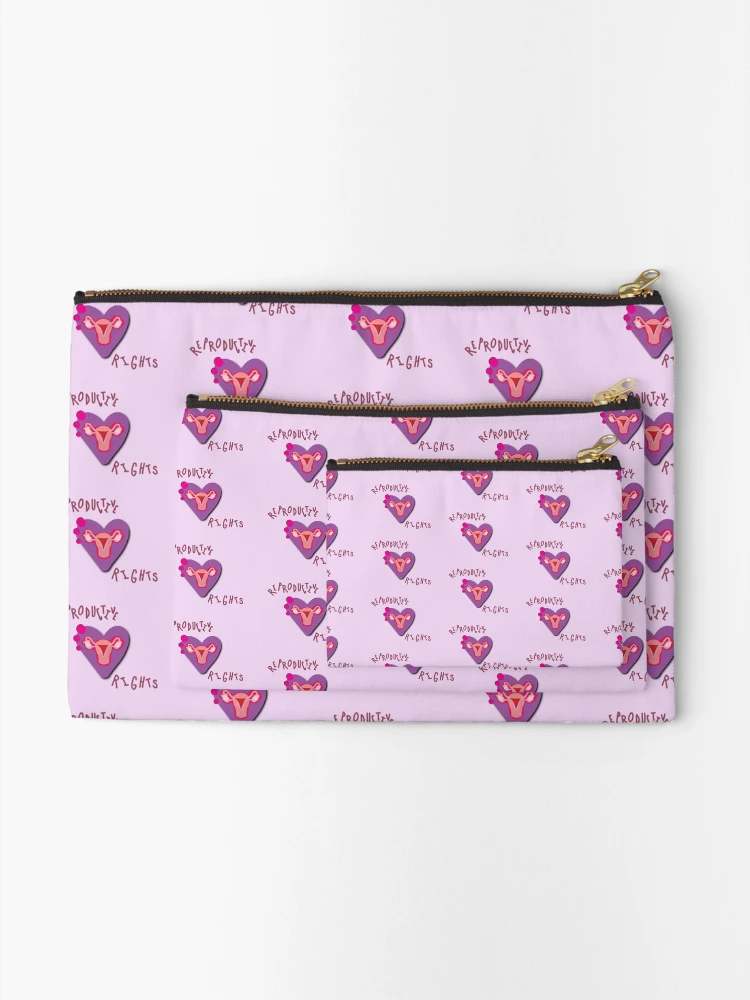Thumbnail 2 of 4, Zipper Pouch, Reproductive Rights Are Human Rights designed and sold by dottydoodles.