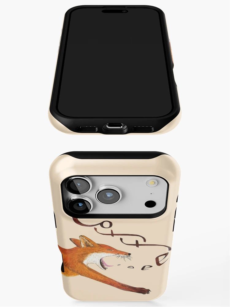 Thumbnail 3 of 4, iPhone Case, Coffee Fox designed and sold by Ruta.