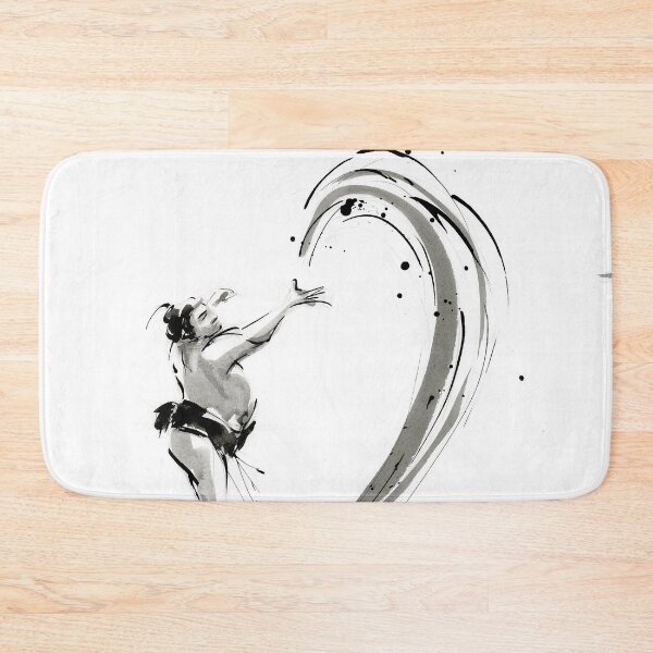 Item preview, Sumo #8 - Shubatsu ink wash painting on paper designed and sold by Rebecca Rees.