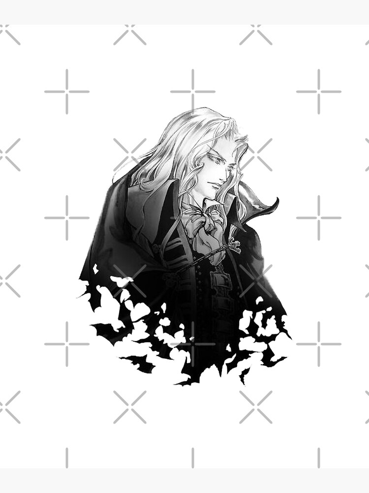 Castlevania Anime Gorgeous Fanart Illustration Castlevania Alucard Poster For Sale By