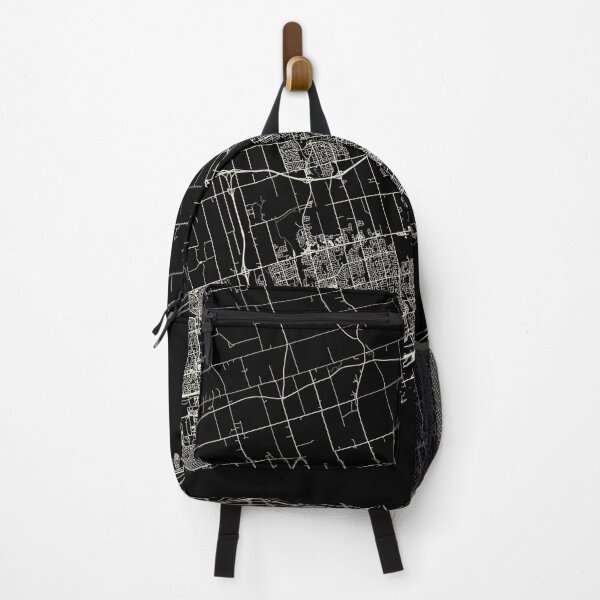 Item preview, Oshawa, Canada - black and white city map designed and sold by cozyspirit.