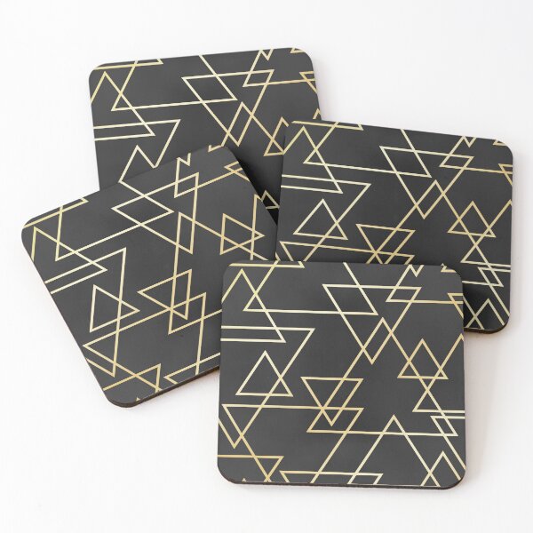 Item preview, Black & Gold Geo Pattern designed and sold by Blue-Banana.