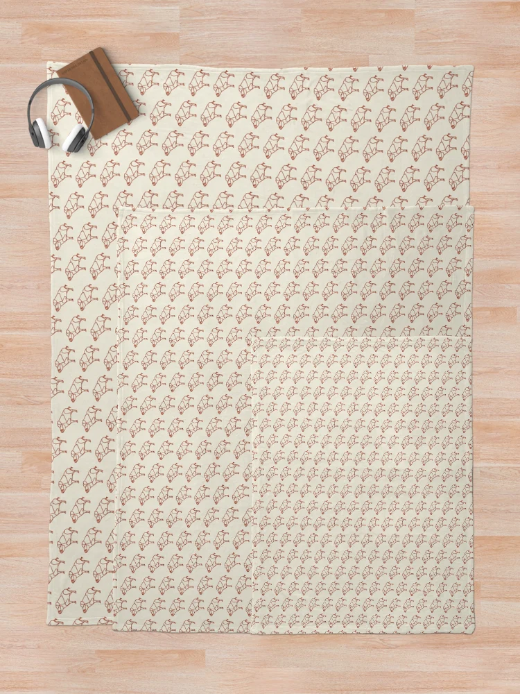 Thumbnail 5 of 6, Throw Blanket, Cream Razorback, Arkansas, Arkansas Razorbacks, Hogs, Arkansas Hogs, Razorback Football, Razorback Baseball designed and sold by Clancy Rodgers.