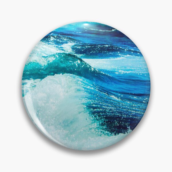 Artikelvorschau, Blau Türkis Ozean Sommer Strand Schaumigen Wellen entworfen und verkauft von MyArt23.
