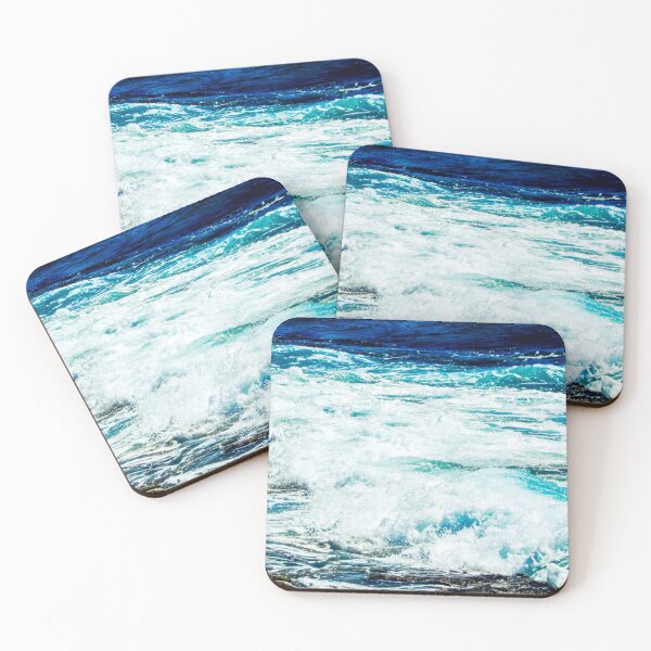 Item preview, Blue Turquoise Ocean Summer Beach Foamy Waves designed and sold by MyArt23.