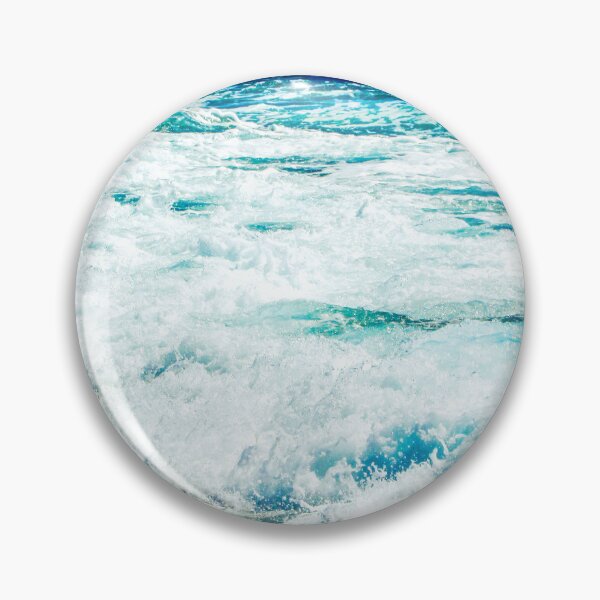 Artikelvorschau, Blau Türkis Ozean Sommer Strand Schaumigen Wellen entworfen und verkauft von MyArt23.