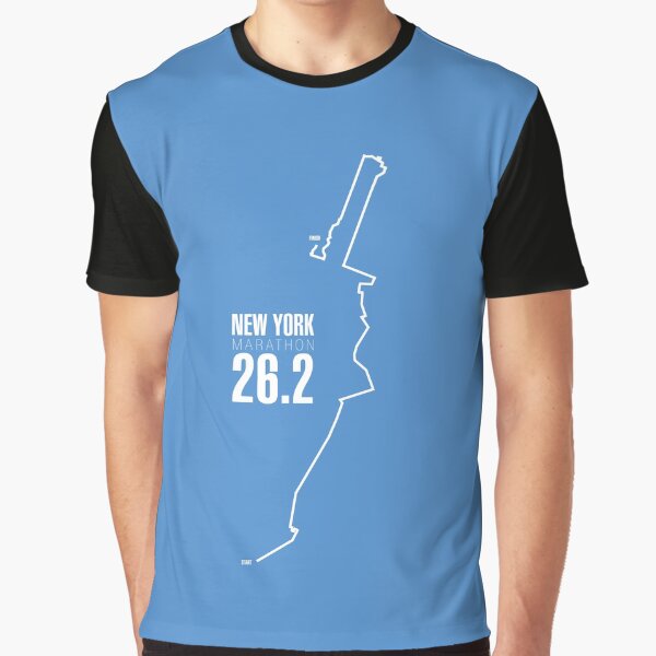 New York Marathon route. Graphic T-Shirt