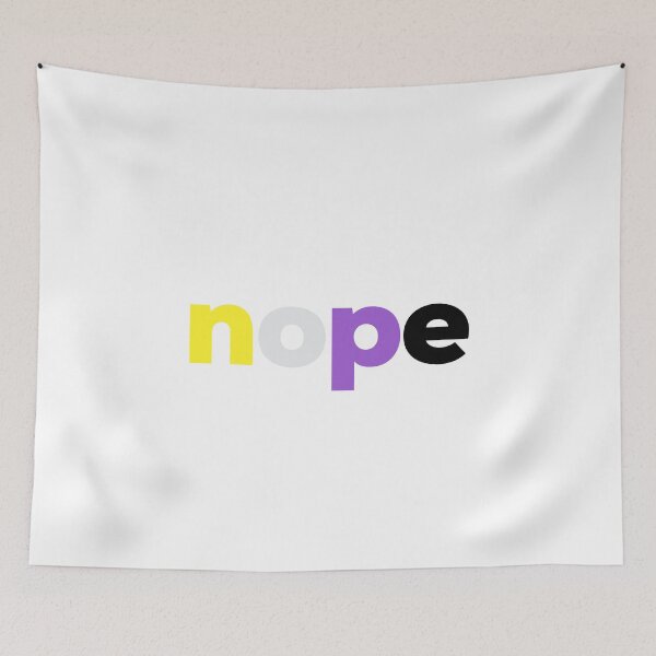 Item preview, nope. LGBTQ Nonbinary Pride designed and sold by Subtle Pride Shop.