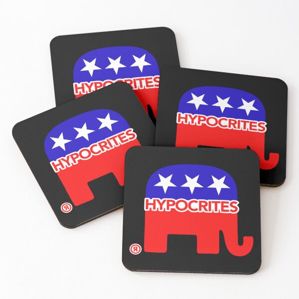 Item preview, Republican Hypocrites Elephant 2.0 (RWB) designed and sold by Thelittlelord.