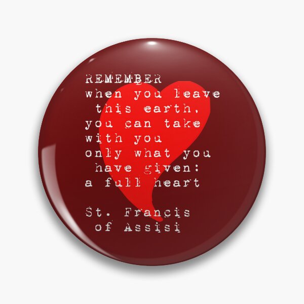 Item preview, St Francis of Assisi Quote Full Heart  designed and sold by hispanicworld.