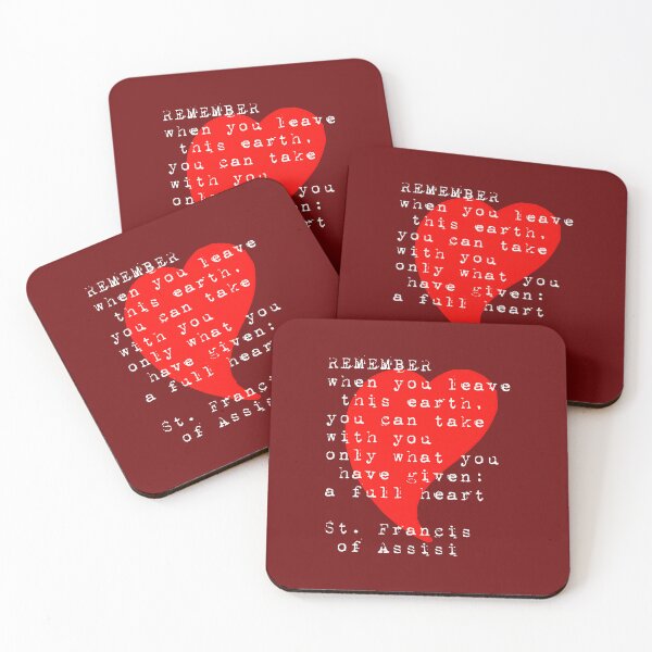 Item preview, St Francis of Assisi Quote Full Heart  designed and sold by hispanicworld.