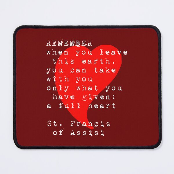 Item preview, St Francis of Assisi Quote Full Heart  designed and sold by hispanicworld.