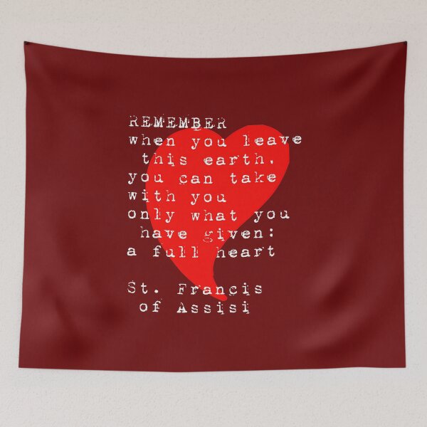 Item preview, St Francis of Assisi Quote Full Heart  designed and sold by hispanicworld.