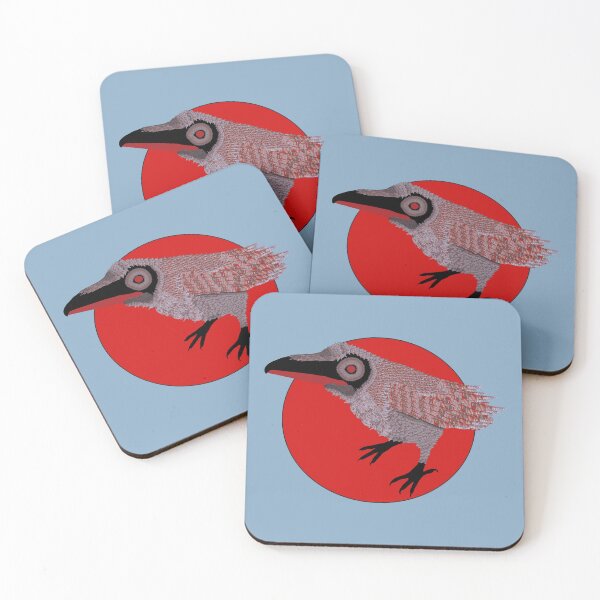 Birch Armored Raven Coasters (Set of 4)