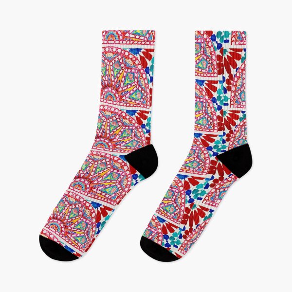 Item preview, Ephemeral Seasons (Magenta, Ruby and Teal Malaysian Tile) designed and sold by Isabela Ahmad Hamizan.
