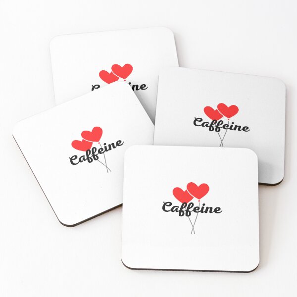 Item preview, Caffeine Lover with Hearts designed and sold by Kubala.