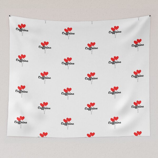 Item preview, Caffeine Lover with Hearts designed and sold by Kubala.