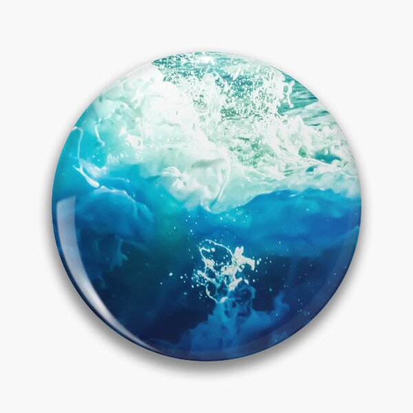 Artikelvorschau, Blau Türkis Ozean Sommer Strand Schaumigen Wellen entworfen und verkauft von MyArt23.
