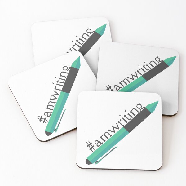 Item preview, #amwriting - NaNoWriMo Writing Sticker Design designed and sold by With Graceful Purpose.
