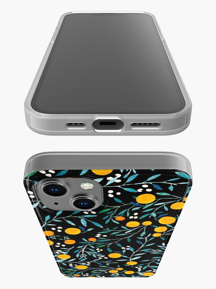 Alternate view of Oranges on Black iPhone Case