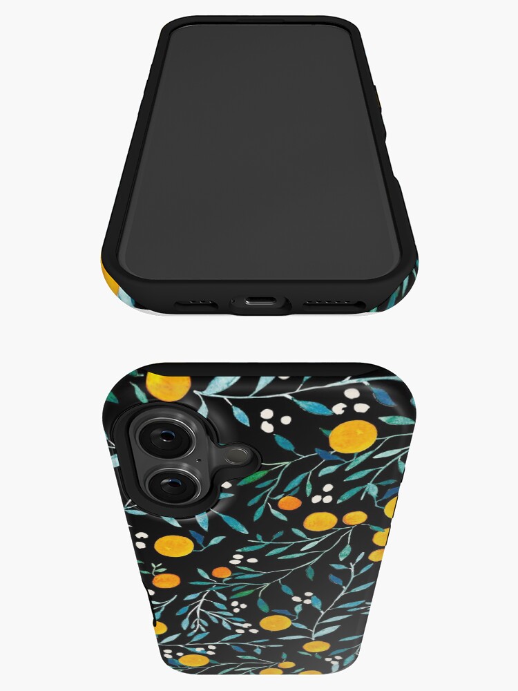 Thumbnail 3 of 4, iPhone Case, Oranges on Black designed and sold by artiisan.