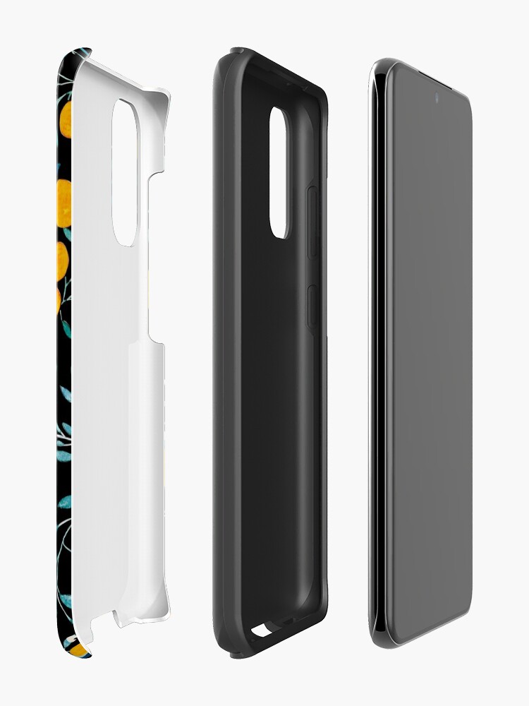 Alternate view of Oranges on Black Case & Skin for Samsung Galaxy