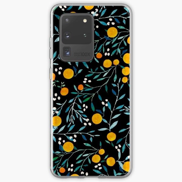 Aperçu de l'œuvre Oranges sur fond noir créée et vendue par artiisan.