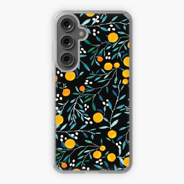 Aperçu de l'œuvre Oranges sur fond noir créée et vendue par artiisan.