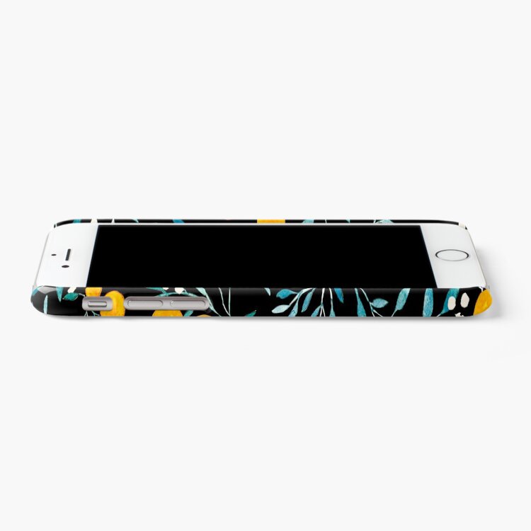 Alternate view of Oranges on Black iPhone Case & Cover