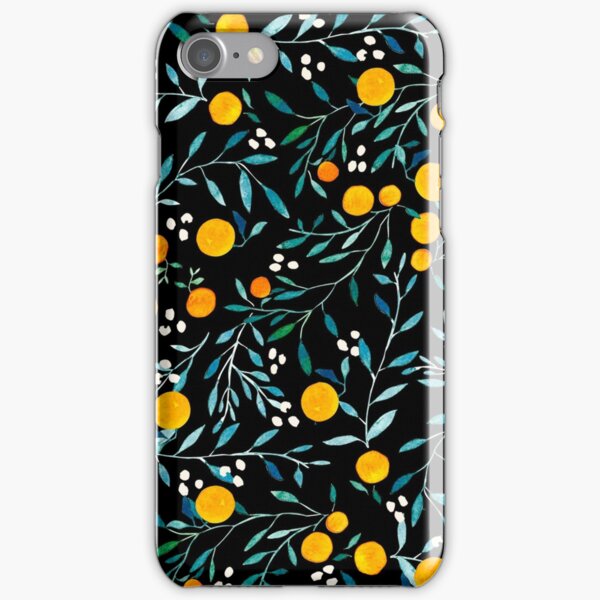 Oranges on Black iPhone Snap Case
