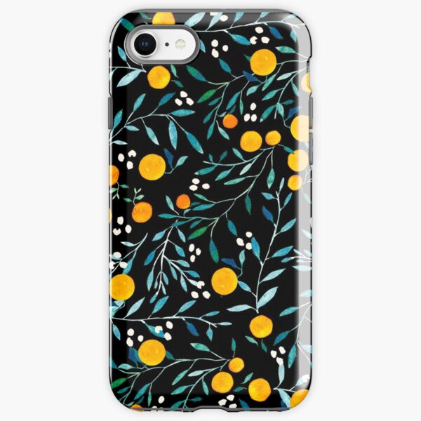 Oranges on Black iPhone Tough Case