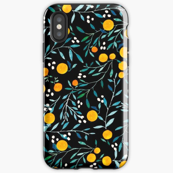 Oranges on Black iPhone Tough Case