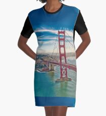 Aerial Dimensions SF Graphic T-Shirt Dress