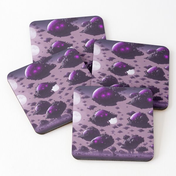 Item preview, An armada of alien battlesnails landing on a purple planet I designed and sold by BrachiaST.
