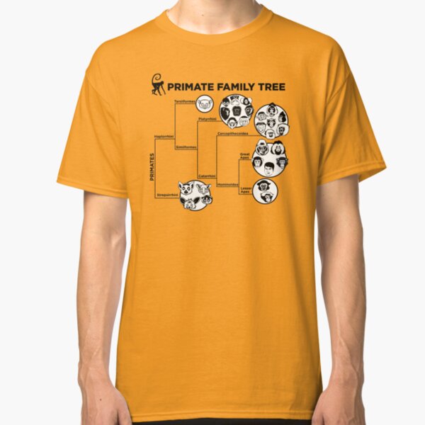 Arbre généalogique des primates T-shirt classique