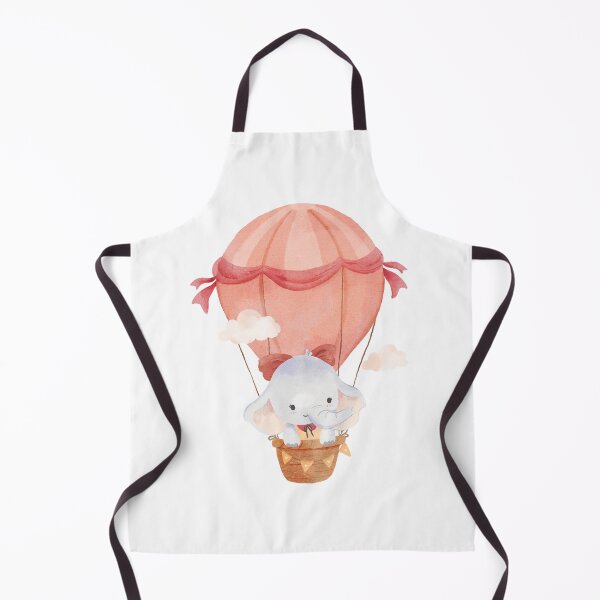 Item preview, Cute Elephant Hot Air Balloon Watercolor designed and sold by Darius Bocos.