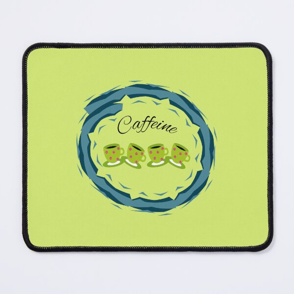 Item preview, Caffeine Caffee Cafe Green Cups designed and sold by Kubala.