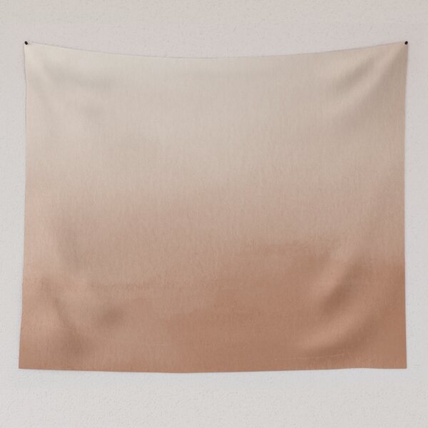 Item preview, Dark Peach Watercolor Ombre Gradient Blend Abstract Pairs 2023 COTY Desert Carnation 2005-7C designed and sold by ColorOfTheYears.