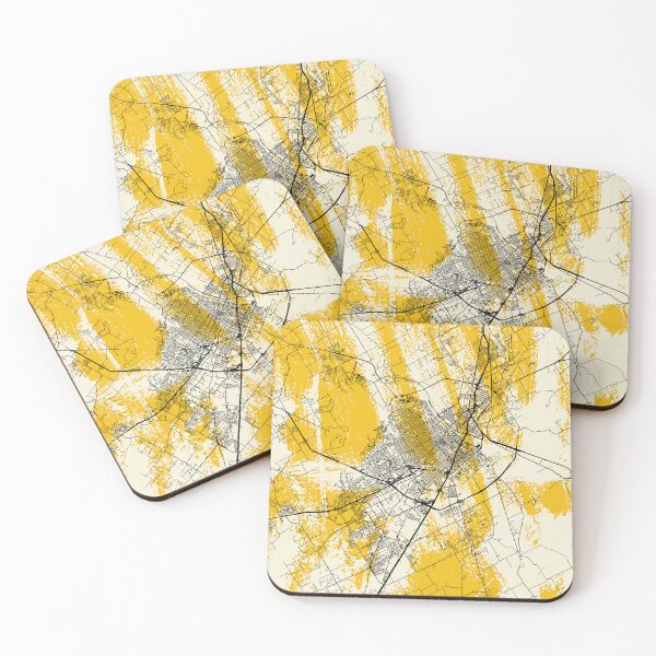 Item preview, Waco, USA - yellow city map drawing designed and sold by cozyspirit.