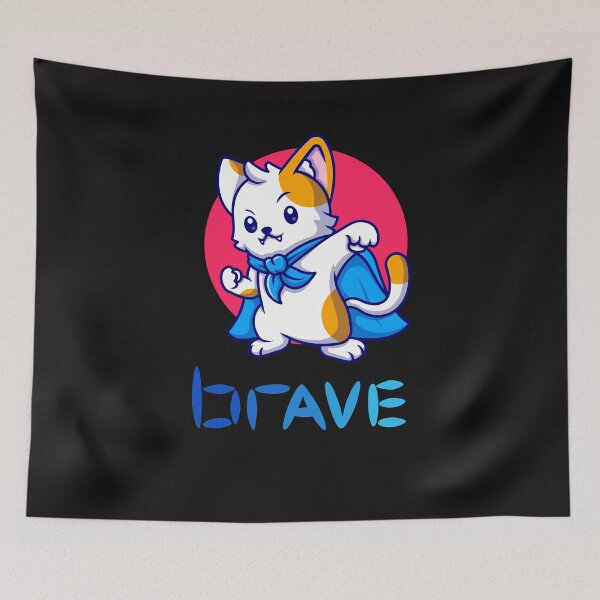 Item preview, My brave cat designed and sold by ProjectOfColor.