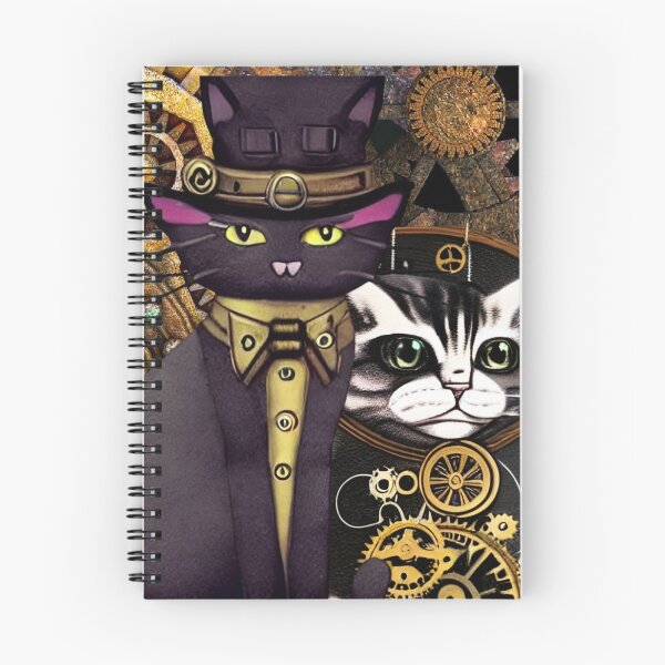 Item preview, Steampunk-style cats designed and sold by Urbansteam21.