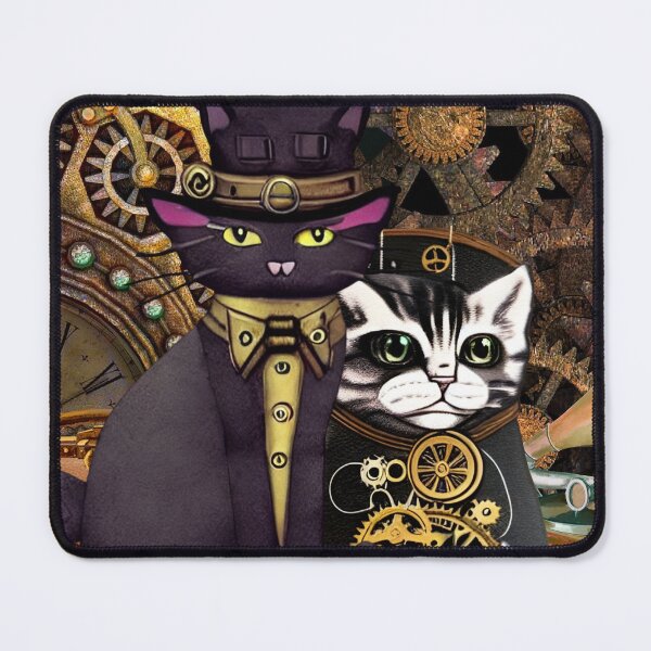 Item preview, Steampunk-style cats designed and sold by Urbansteam21.