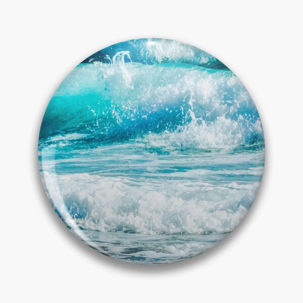 Artikelvorschau, Blau Türkis Ozean Sommer Strand Schaumigen Wellen entworfen und verkauft von MyArt23.