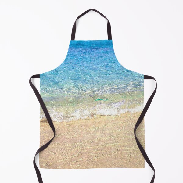 Item preview, Blue Ocean Summer Beach Foamy Waves with Beige Sand designed and sold by MyArt23.