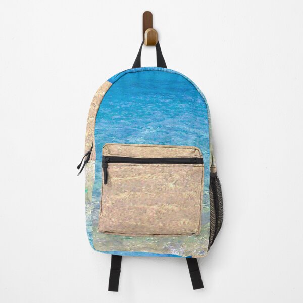Item preview, Blue Ocean Summer Beach Foamy Waves with Beige Sand designed and sold by MyArt23.