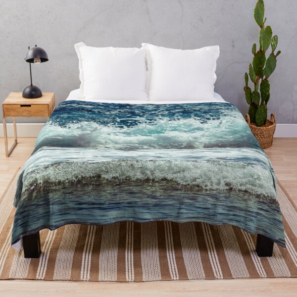 Item preview, Blue Turquoise Ocean Summer Beach Foamy Waves designed and sold by MyArt23.