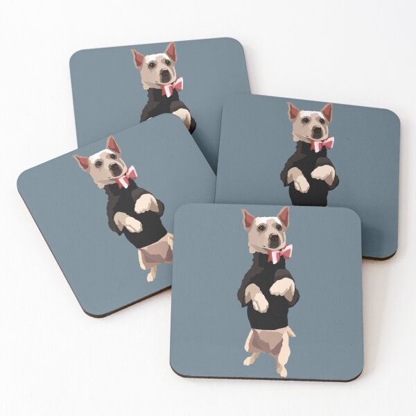 Item preview, Shiro the Vietnamese Street Dog Portrait Digital Illustration designed and sold by sherylwylie.