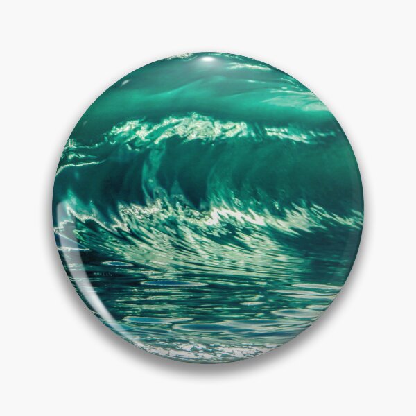 Artikelvorschau, Blau Grün Türkis Ozean Sommer Strand Große Wellen entworfen und verkauft von MyArt23.