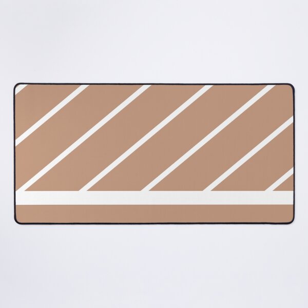 Item preview, Peach White Minimal Modern Diagonal Stripe Pattern Pairs 2023 COTY Desert Carnation 2005-7C designed and sold by ColorOfTheYears.