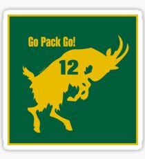 Aaron Rodgers GOAT Go Pack Go! Sticker